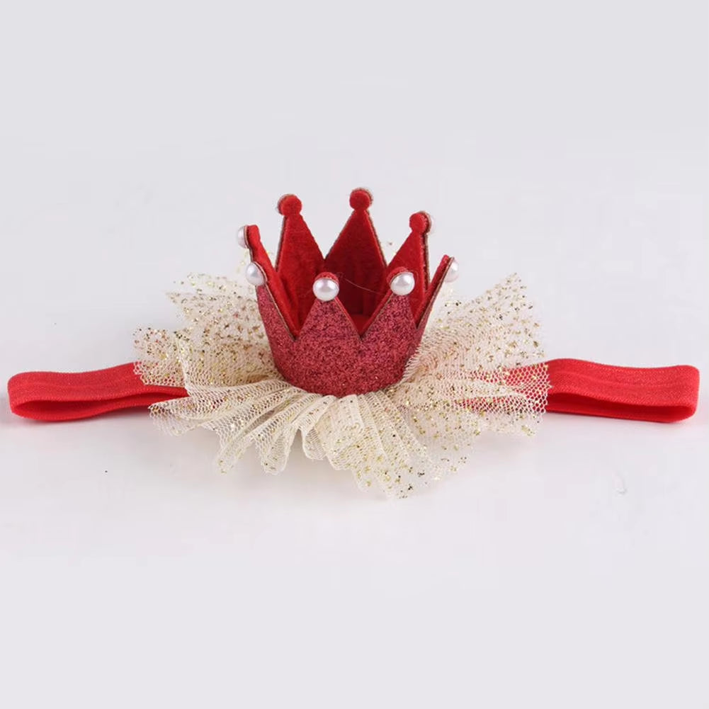 Cute Kids Baby Girl Toddler Lace Crown Hair Band Headwear Headband Accessories