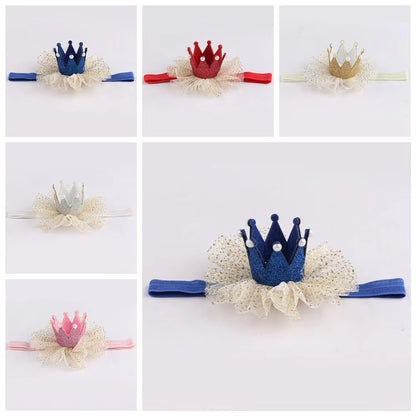 Cute Kids Baby Girl Toddler Lace Crown Hair Band Headwear Headband Accessories