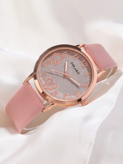 1Pc Fashion Classic PU Leather Women'S Watch, Casual Quartz Watch Clock Trend Starry Sky Women'S Watch as a Gift for Students Returning to School