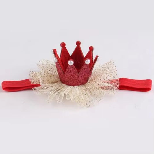 Cute Kids Baby Girl Toddler Lace Crown Hair Band Headwear Headband Accessories