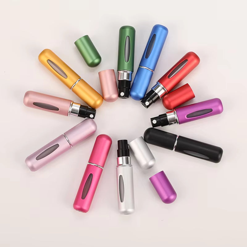 5Ml 8Ml Portable Mini Refillable Perfume Bottle with Spray Scent Pump Empty Cosmetic Containers Atomizer Bottle for Travel Tool