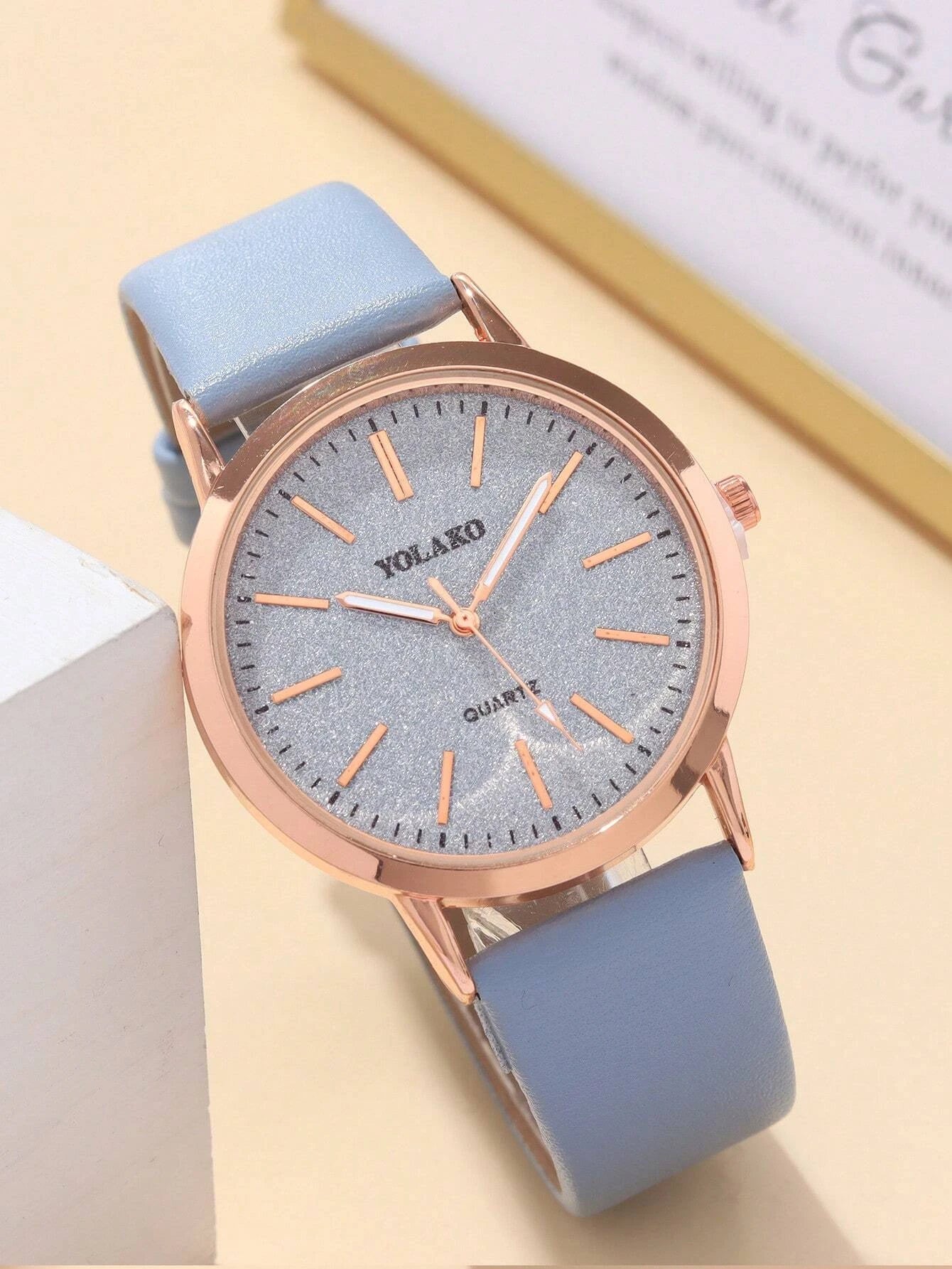 1Pc Fashion Classic PU Leather Women'S Watch, Casual Quartz Watch Clock Trend Starry Sky Women'S Watch as a Gift for Students Returning to School