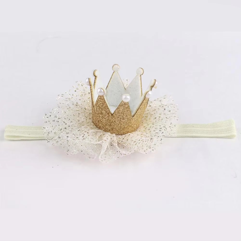 Cute Kids Baby Girl Toddler Lace Crown Hair Band Headwear Headband Accessories