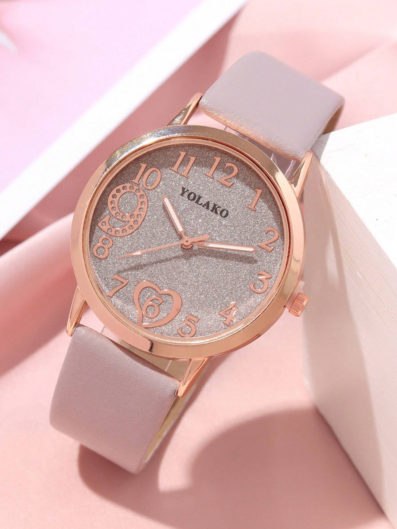 1Pc Fashion Classic PU Leather Women'S Watch, Casual Quartz Watch Clock Trend Starry Sky Women'S Watch as a Gift for Students Returning to School