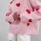 Long Sleeve Loose Heart-Shaped round Neck Sweater for Women Autumn and Winter